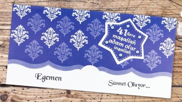 SÜNNET DÜĞÜNÜ DAVETİYESİ ÖRNEĞİMİZ
