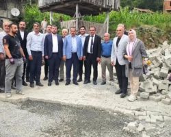 AK Parti Heyeti Kaynarca Köyünde Çalışmaları Yerinde İnceledi