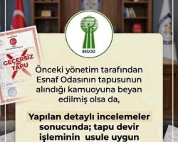 Borçka’da Esnaf Odası Binasıyla İlgili Tartışmaya Açıklık Getirildi