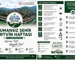 “Dumansız Şehir Artvin Haftası” Farkındalık Etkinlikleri Başladı