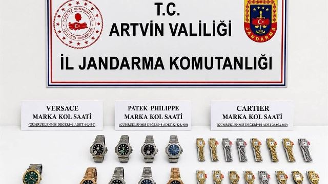 Sarp Sınır Kapısı’nda 56,5 Milyon TL Değerinde Kaçak Saat Ele Geçirildi
