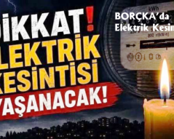Borçka’da elektrik kesintisi