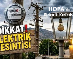 Hopa’da elektrik kesintisi