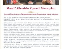 İl MEM Şahin’den “2026-2027 eğitim öğretim yılı mesajı”